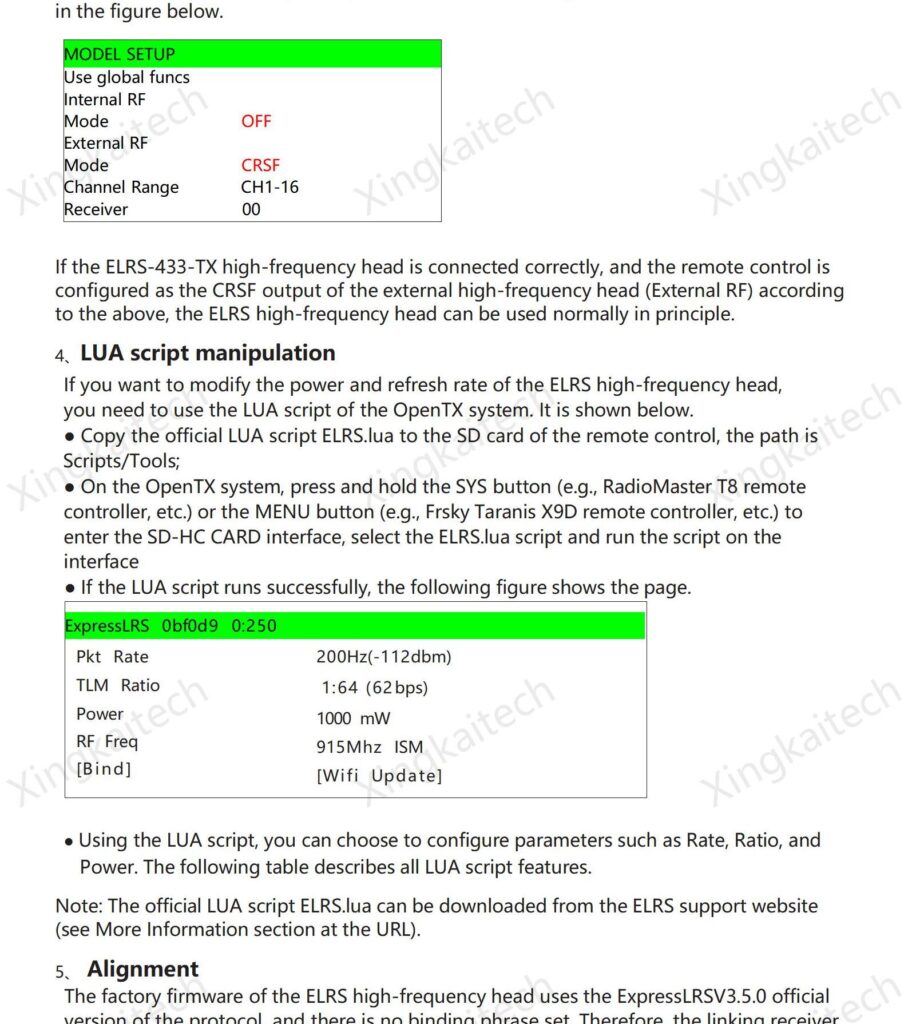 Mini ELRS 433TX Transmitter Long Range High Frequency Head Transmitter Module 433MHz Signal Strong 360-560MHz Optional for Drone 16 3 45