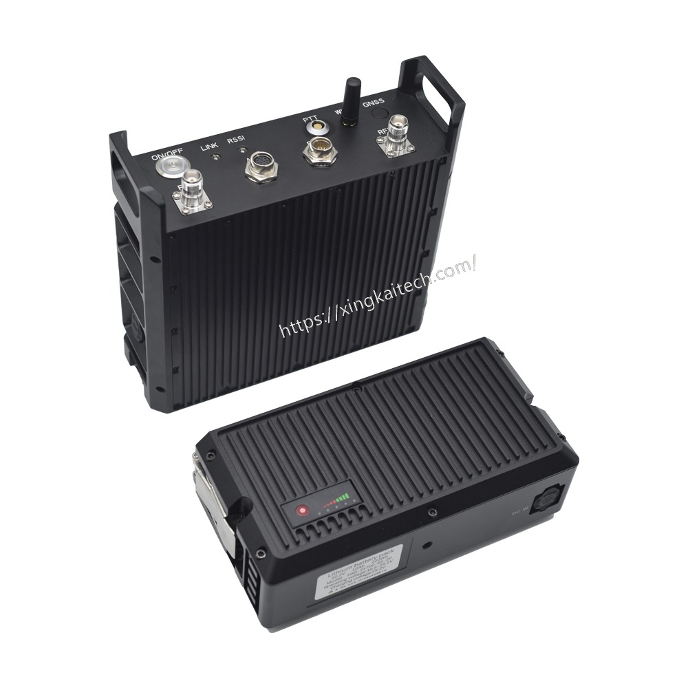 SDR Backpack Wireless WiFi Repeater 20W MIMO Mesh Radio Communication Terminal Fhss Hopping 7 36 1