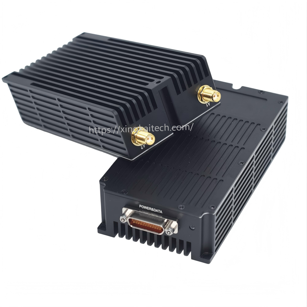 2*5Watts Airborne MIMO Mesh Radio AES256 Wireless Video Transmission Uav Drone COFDM Receiver Manet Fhss Hopping Frequency 6 37