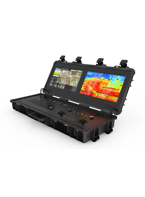 Dual Screen Portable Rc Video Uav Control System Hd High Brightness Fhd Displays Integrated Link Remote Control System Video Telemetry Rc Link