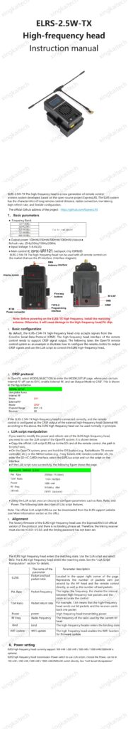 ELRS TX 300Mhz 2.5W High-frequency head ExpressLRS TX Module 2.5W High Performance Compatible With Betafpv Flight Control Radiomaster RC Control 9 elrs 720 2.5w tx 00